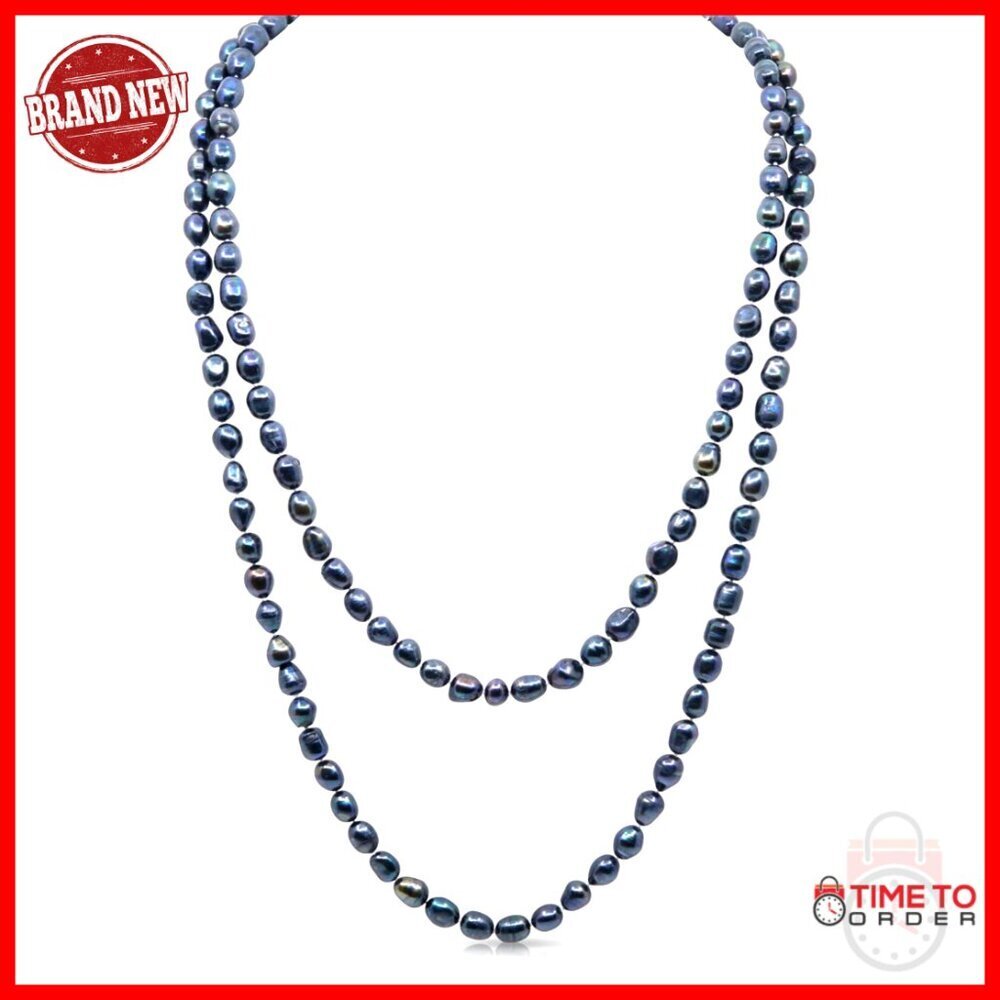 Genuine Freshwater Cultured Pearl Endless Necklace 72 60 42 38 Inch